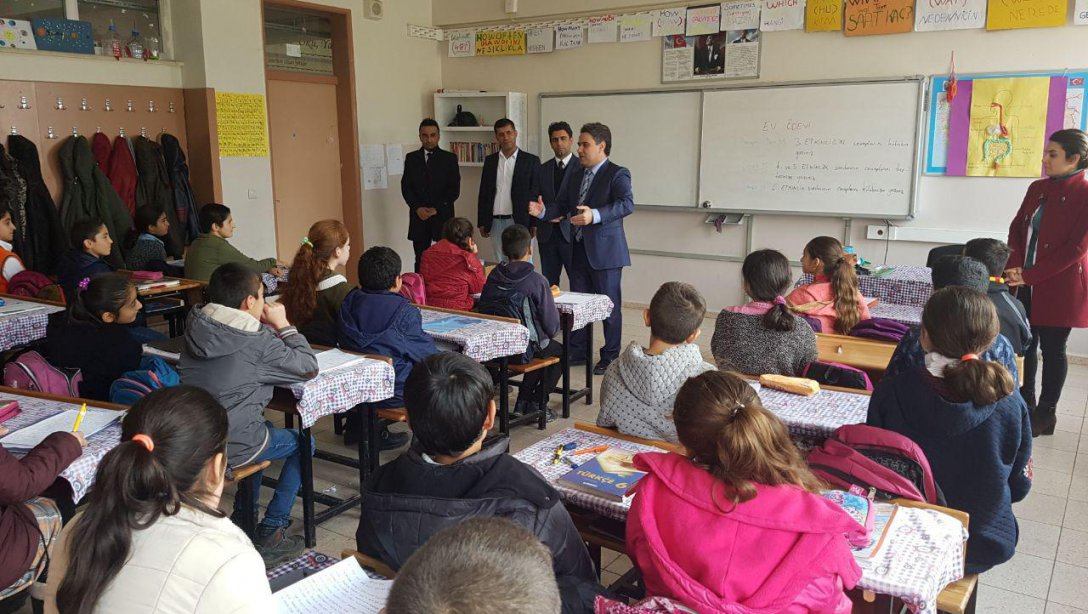 Bismil İlçe Millî Eğitim Müdürü Aydın Aktan Sömestir Öncesi Okul Ziyaretleri